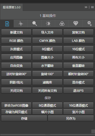 超好用的PS插件：超级面板，一键美化图片多功能插图1