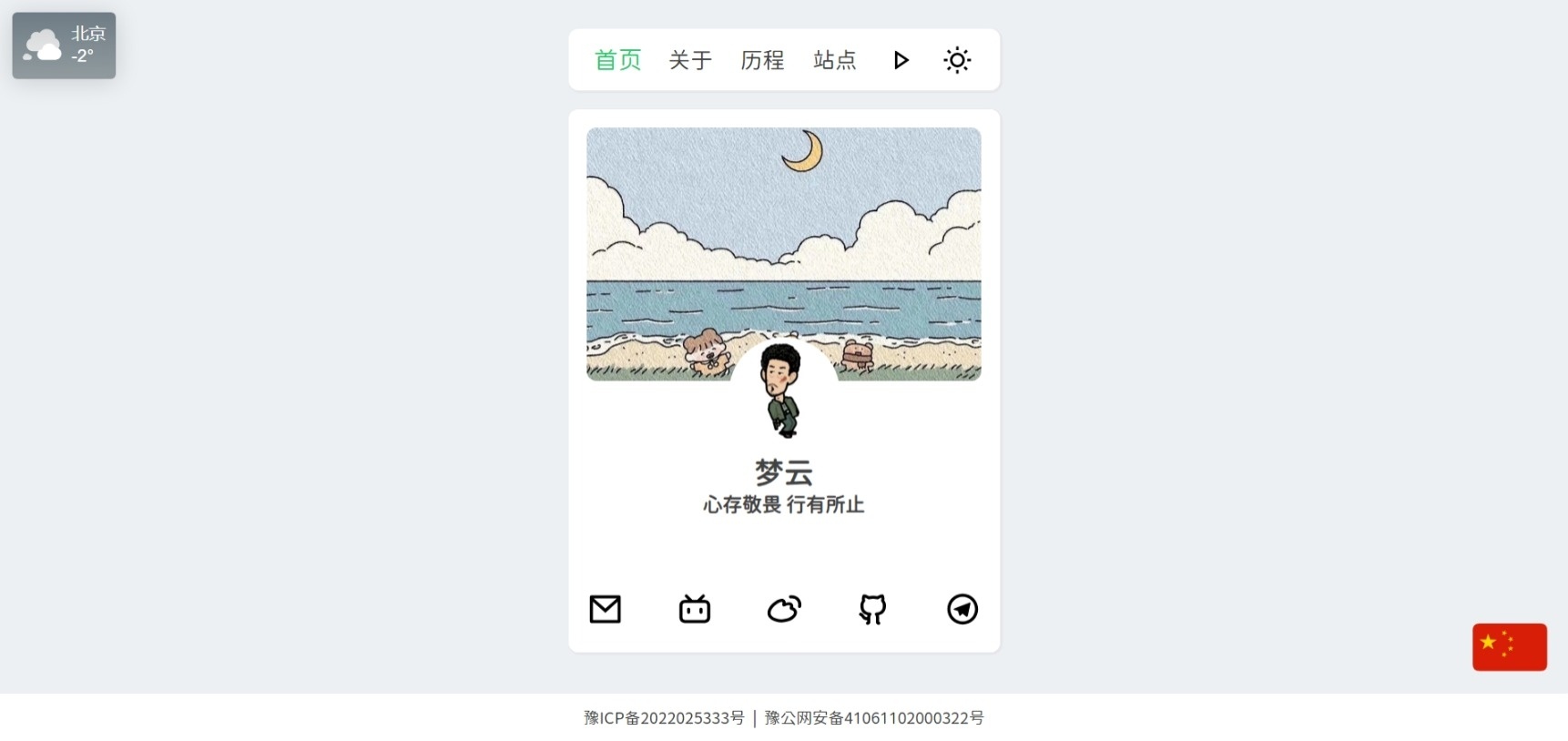 景昇个人主页源码后台版插图1