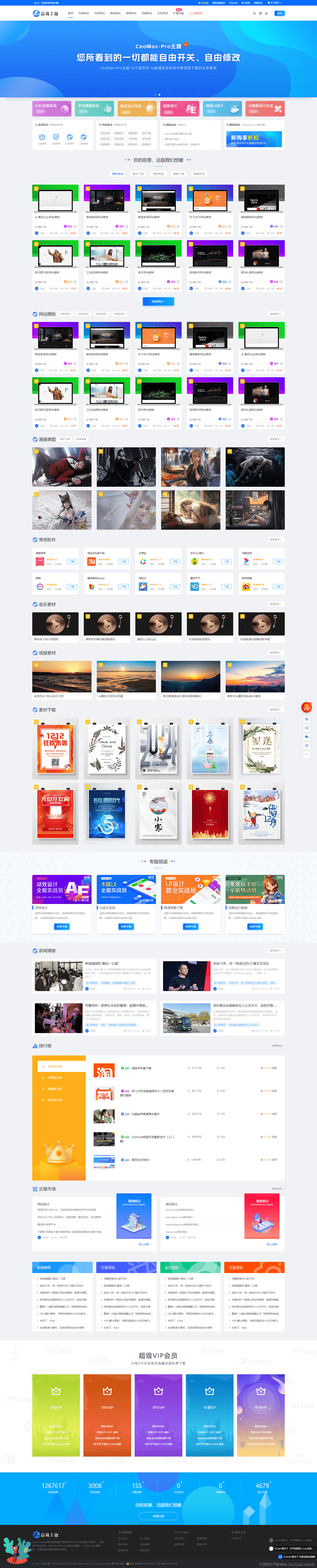 WordPress 资源展示型下载类主题 CeoMax-Pro_v7.6 开心版插图1