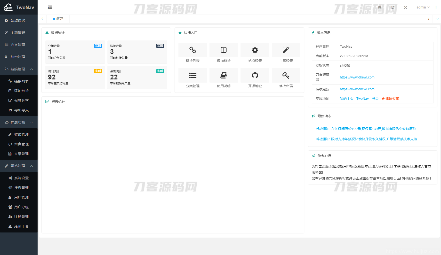2023全新TwoNav开源网址导航系统源码 | 去授权版插图5