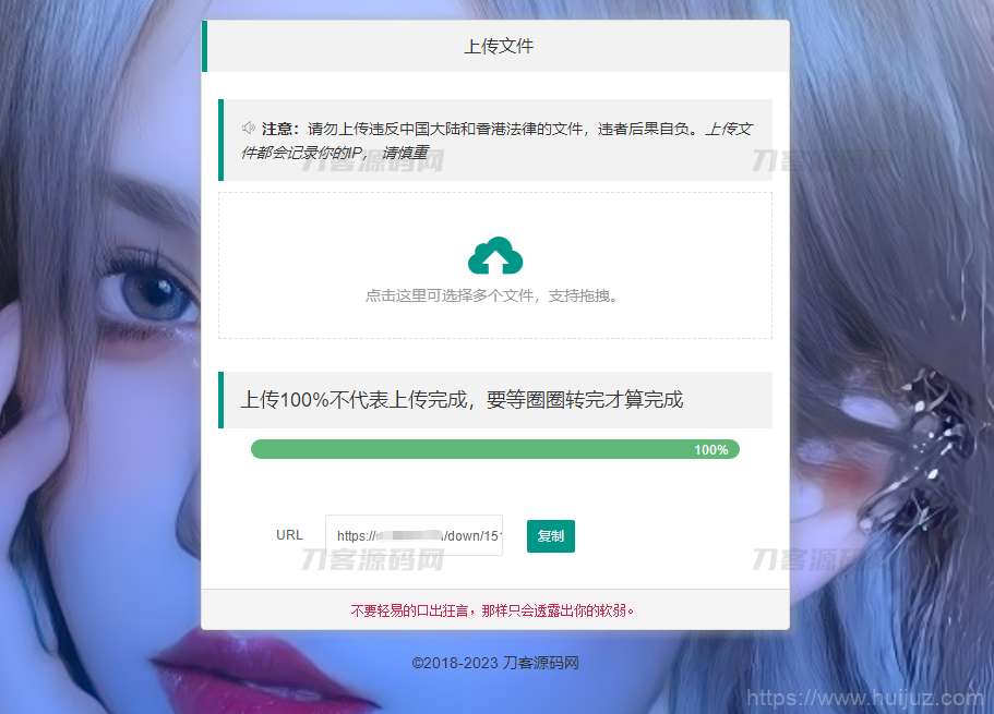 2023最新临时文件上传存储分享系统 临时文件网盘系统源码插图3