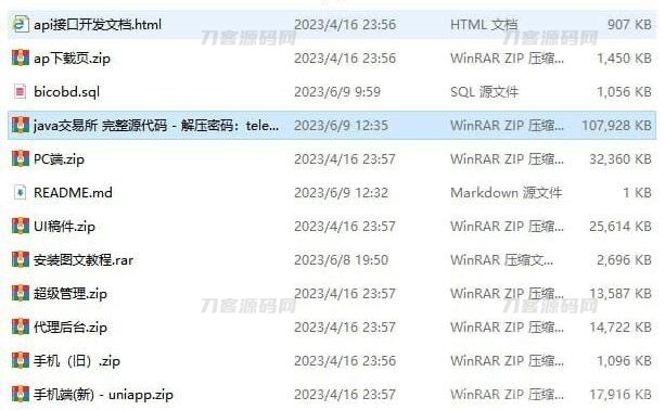 Java + uniapp交易所源代码 附搭建教程 java交易所APP 完整源代码插图5