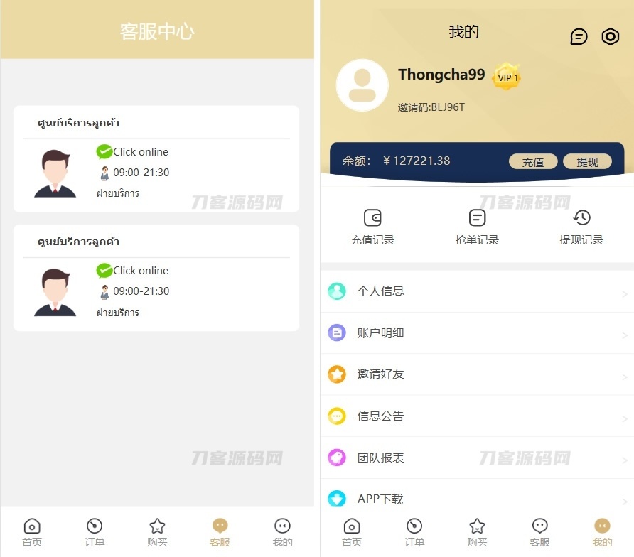 最新版基于TP开发的9国语言海外多语言刷单抢单源码+9色前端UI插图5
