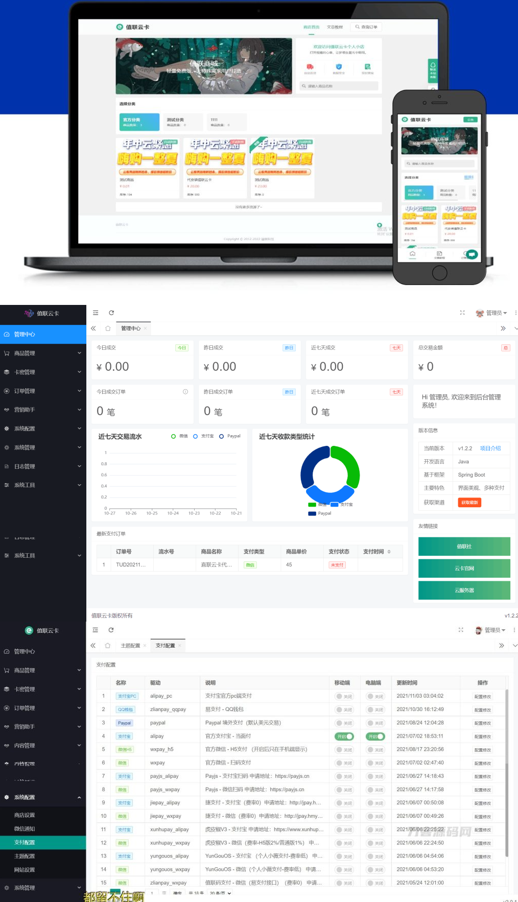 值联云卡自动售卡商业系统v2.0.0插图1