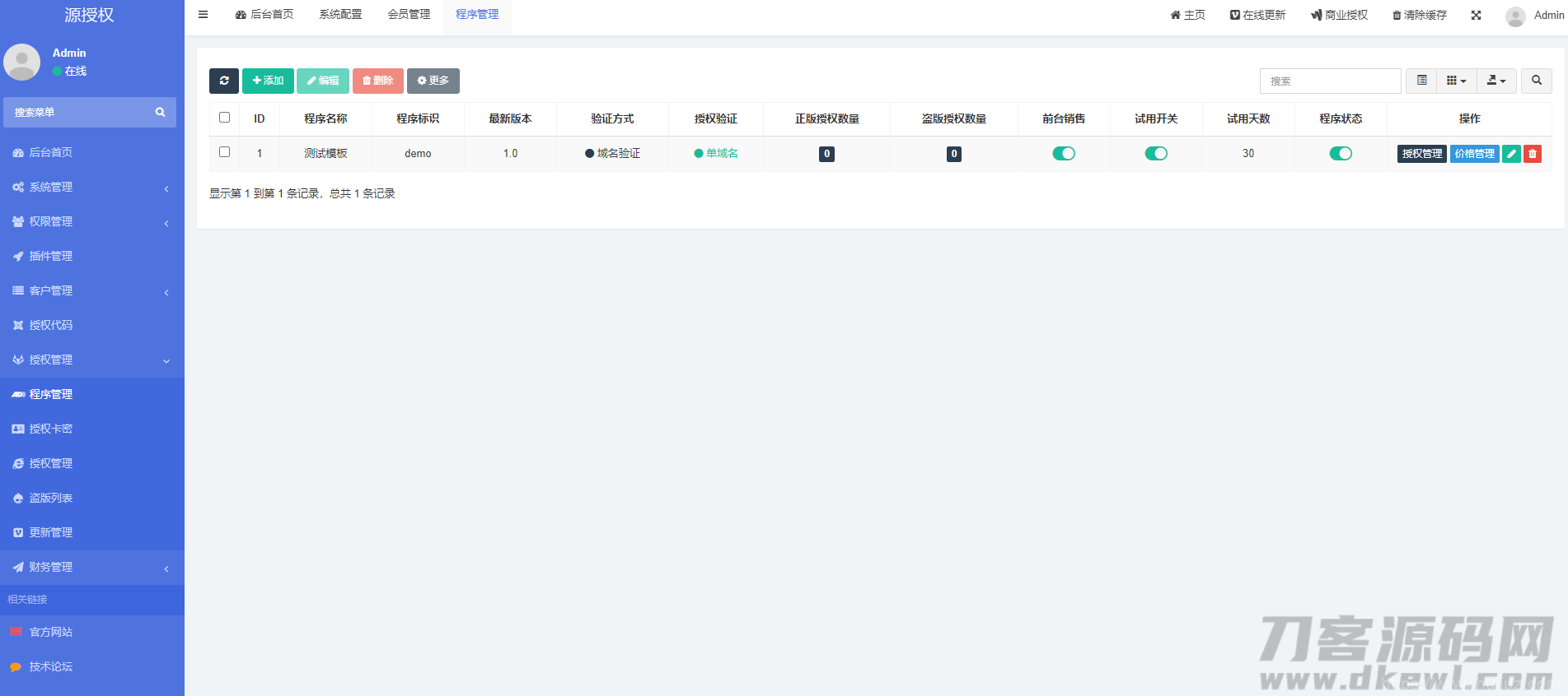 源授权V1.5.2版本-打造更专业的PHP域名授权系统插图3