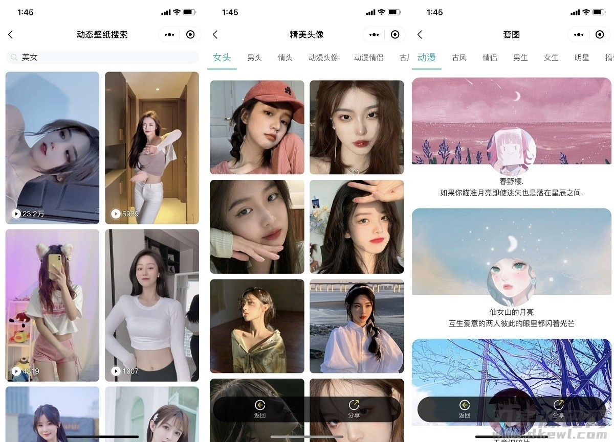 2021最新UI云开发壁纸小程序源码/支持用户投稿_站长亲测插图3