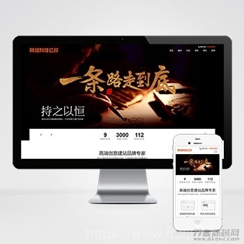 网站建设类pbootcms模板 响应式高端网络公司网站源码下载插图1