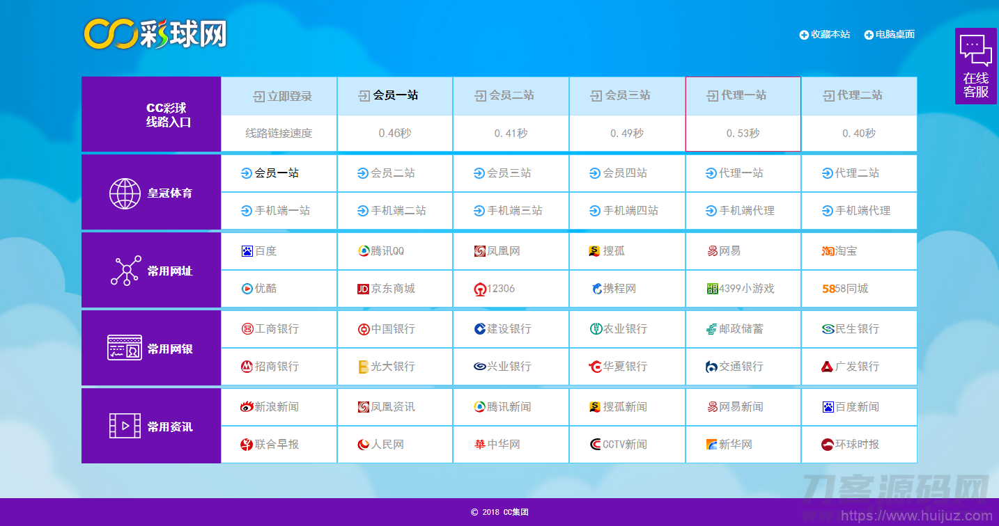彩票导航站源码/彩票网站测速系统源码插图1