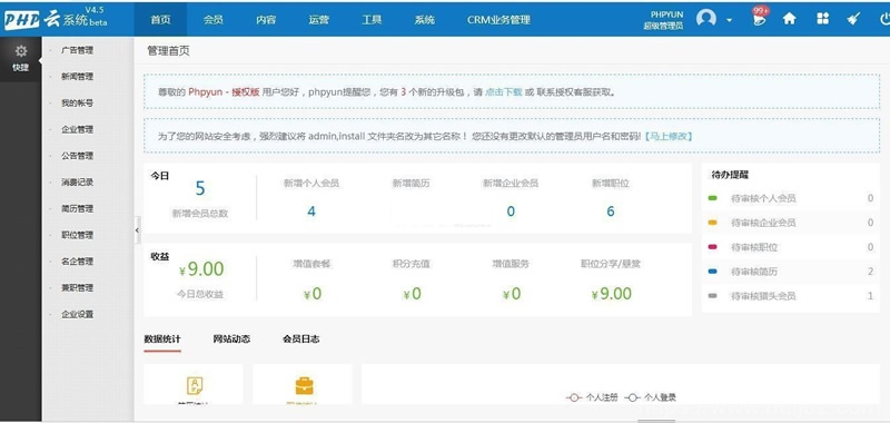 PHP云人才系统(phpyun) v6.0.1插图5