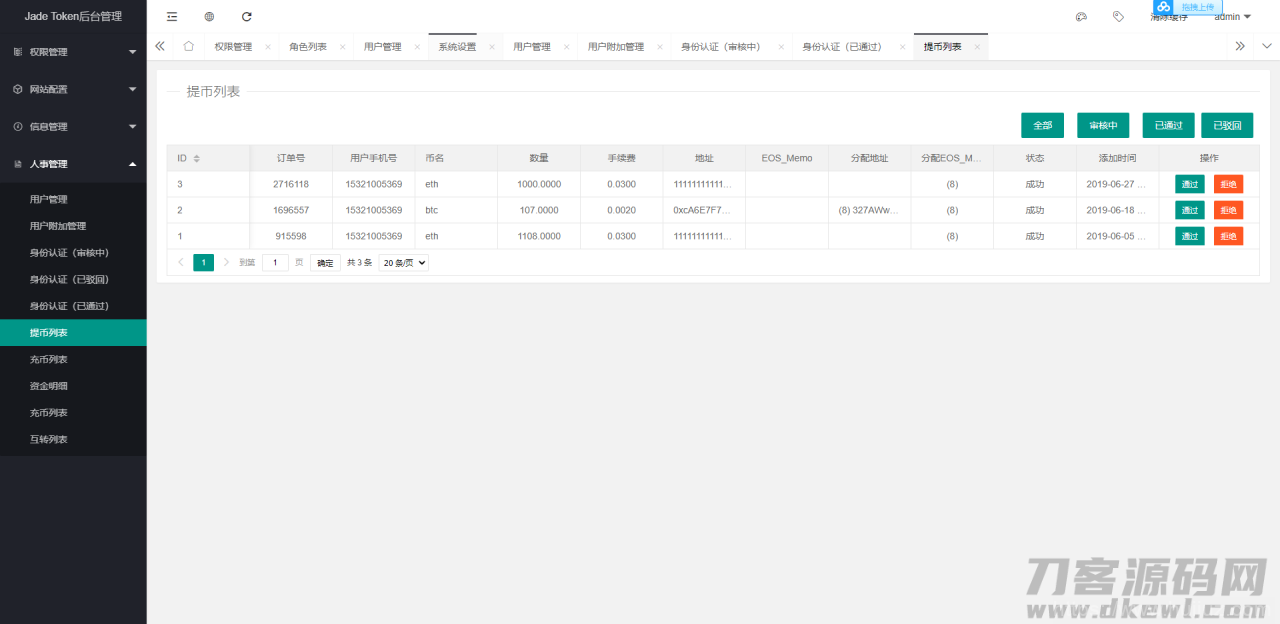 【多币种区块链交易所源码】最新价格走势+币种区块链交易所+存取功能齐全+带有身份认证+量化交易插图11