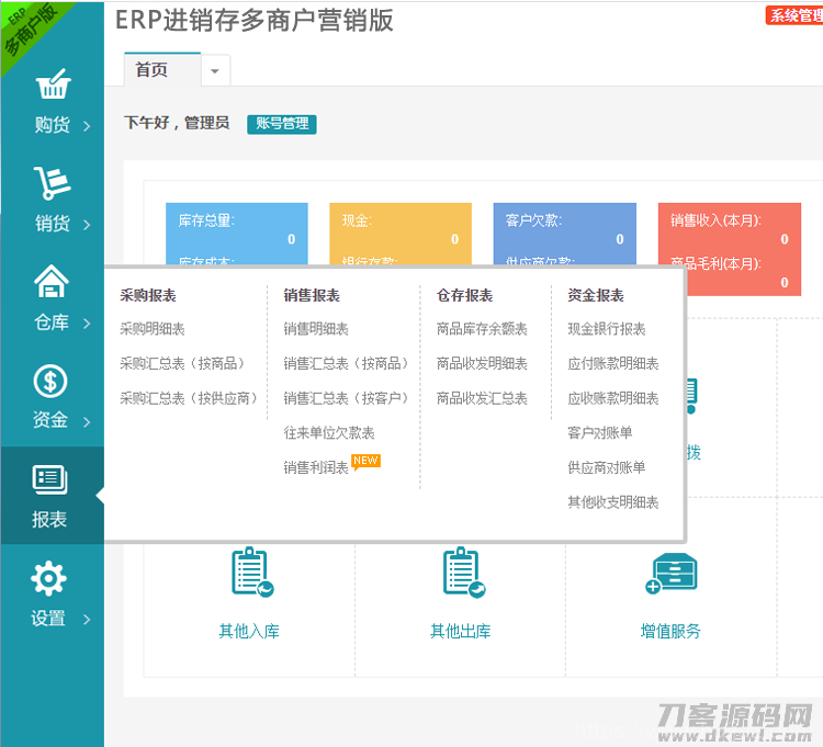 多商户多仓库带扫描云进销存系统ERP管理系统Saas营销版无限商户源码插图7