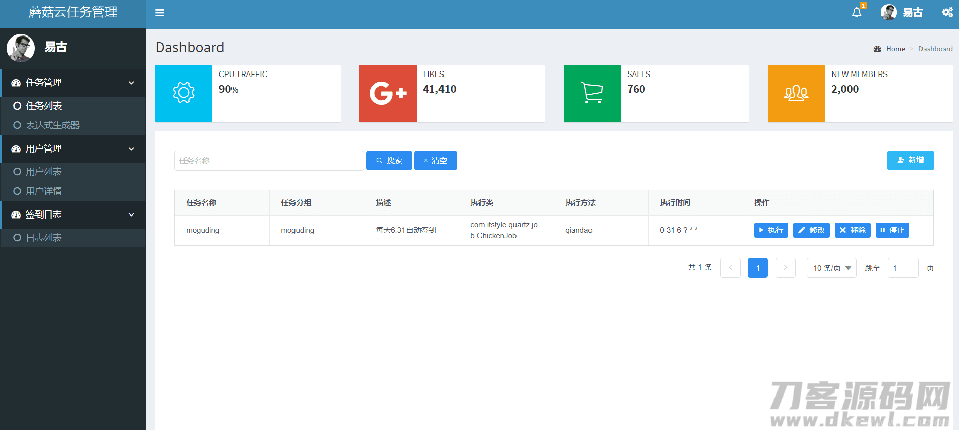 Java蘑菇钉云签到管理系统源码插图1