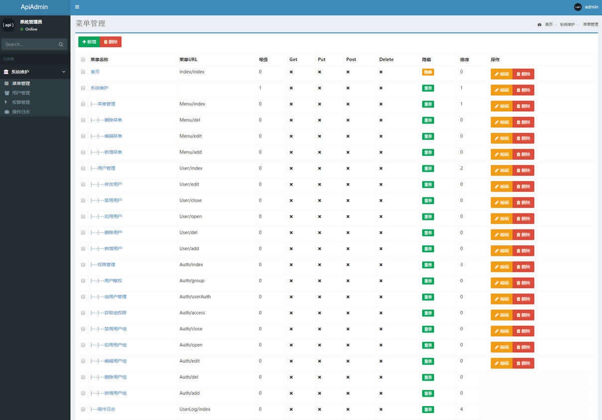 ApiAdmin后台管理系统 v5.0.1插图1
