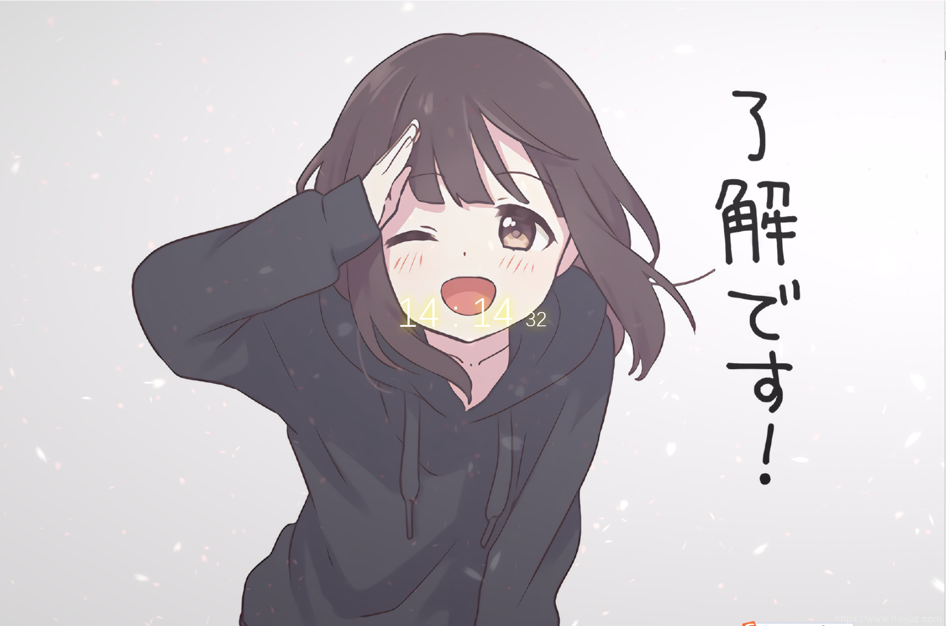 好看的二次元实时时钟404单页模板-刷新换图片插图3