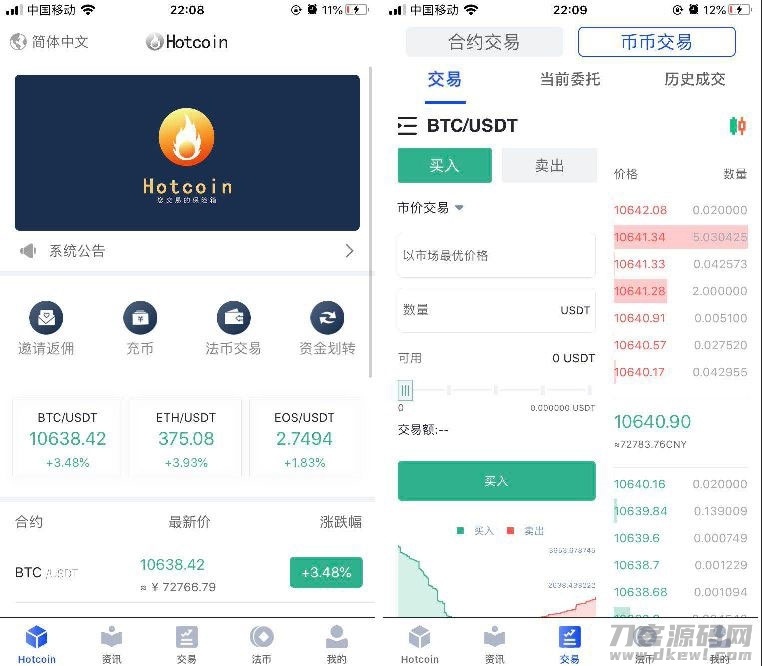 原生合约交易所完整源码 原生安卓源码+IOS端源码 币币+OTC承兑商+永续合约插图3