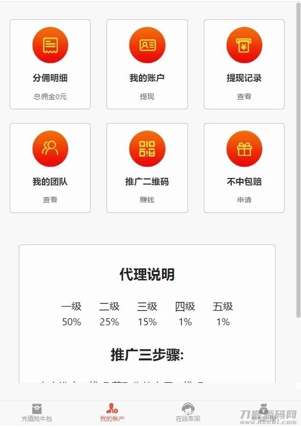 2021新年UI的拆红包源码/5级代理功能/会员中心充值接口完善插图9
