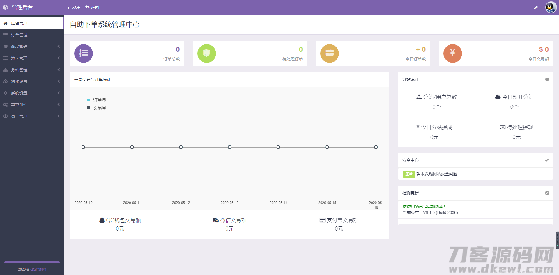 彩虹自助下单6.1.5免授权破解网站源码插图3