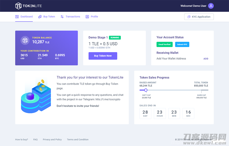 PHP ICO/STO Token销售管理面板/ICO管理程序开心版插图7