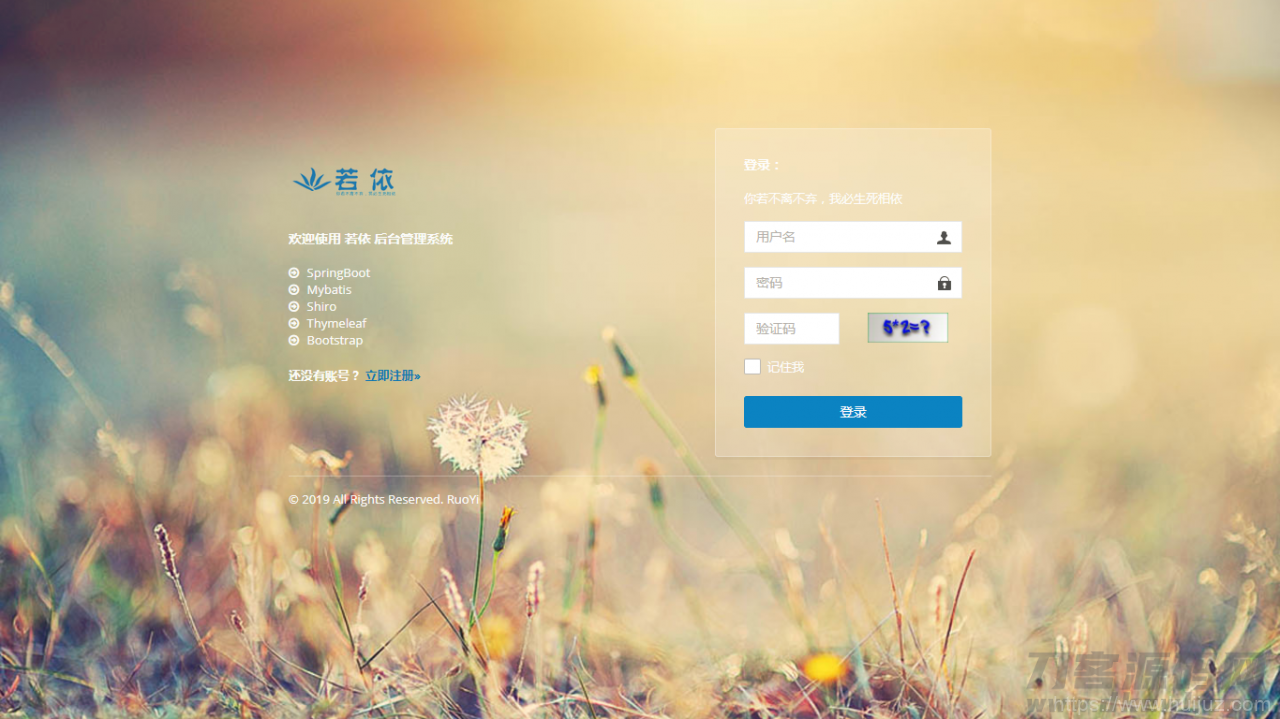 RuoYi若依管理系统v4.5.1源码+定时任务功能插图1