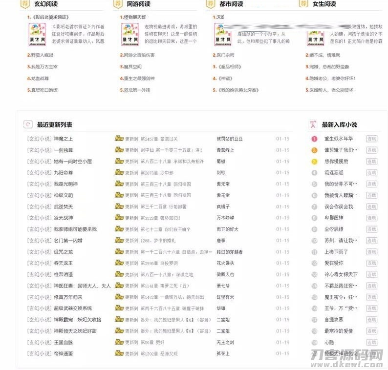 深度SEO优化自动采集PHP自适应小说网站源码插图3