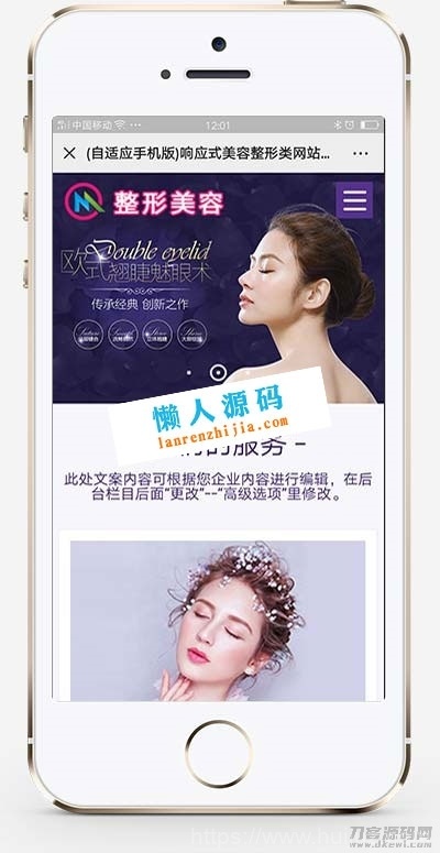 响应式医疗美容整形医院网站模板(自适应手机移动端)插图3