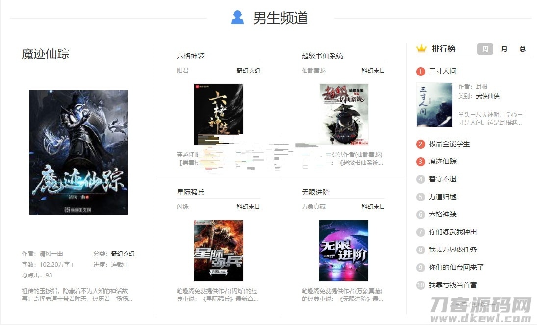 狂雨1.2.2小说CMS系统源码带两套优化模板和一套采集规则插图3