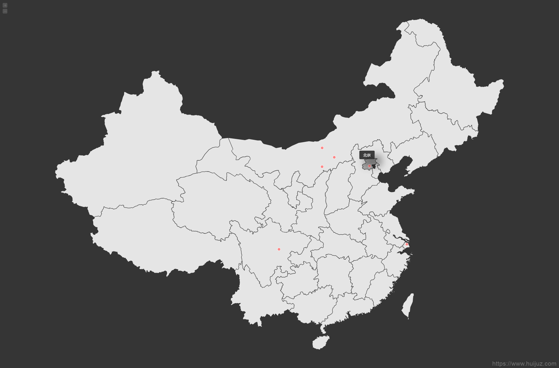 博客网站添加旅行记录足迹地图源码插图3