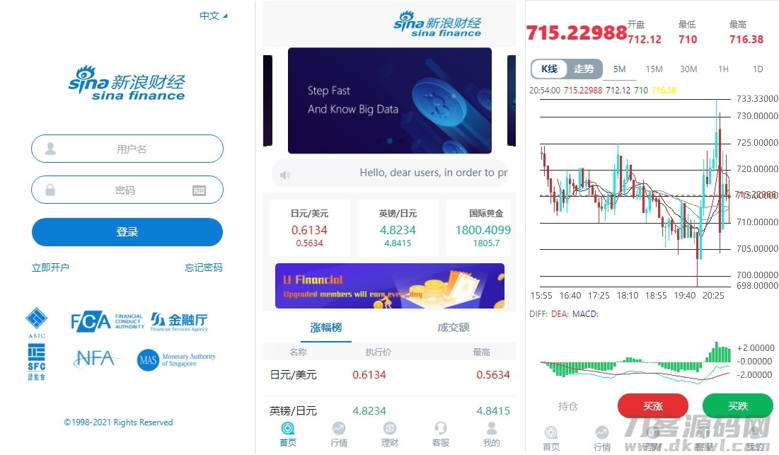 【完整版】K线全修复微盘带余额宝会员等级等_微盘源码插图1