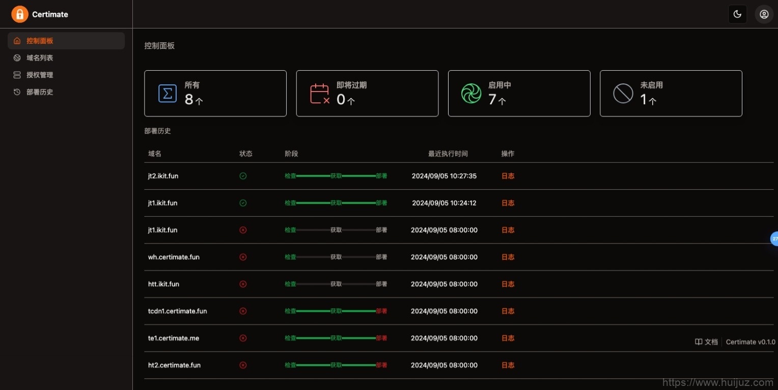 SSL证书管理系统工具网站源码，自动申请、部署SSL证书，并在证书即将过期时自动续期插图1