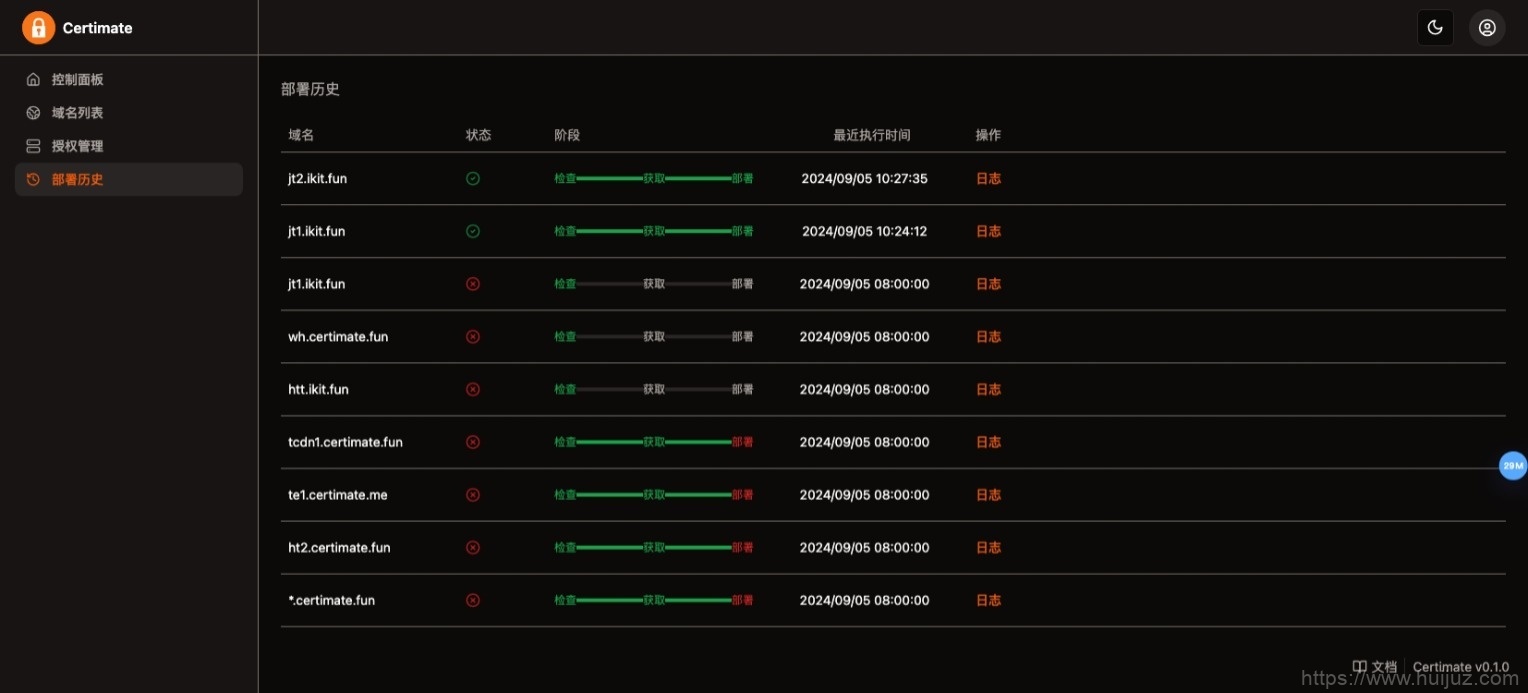 SSL证书管理系统工具网站源码，自动申请、部署SSL证书，并在证书即将过期时自动续期插图7