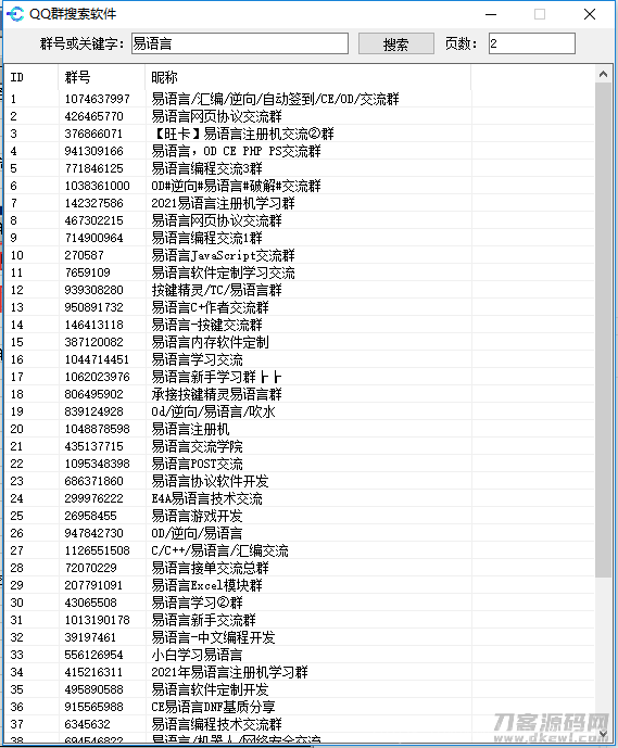 QQ群关键字搜索采集软件插图1
